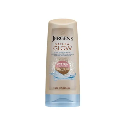 Jergens Natural Glow Wet Skin Moisturizer Medium To Deep Skin Tones 221ml (USA)