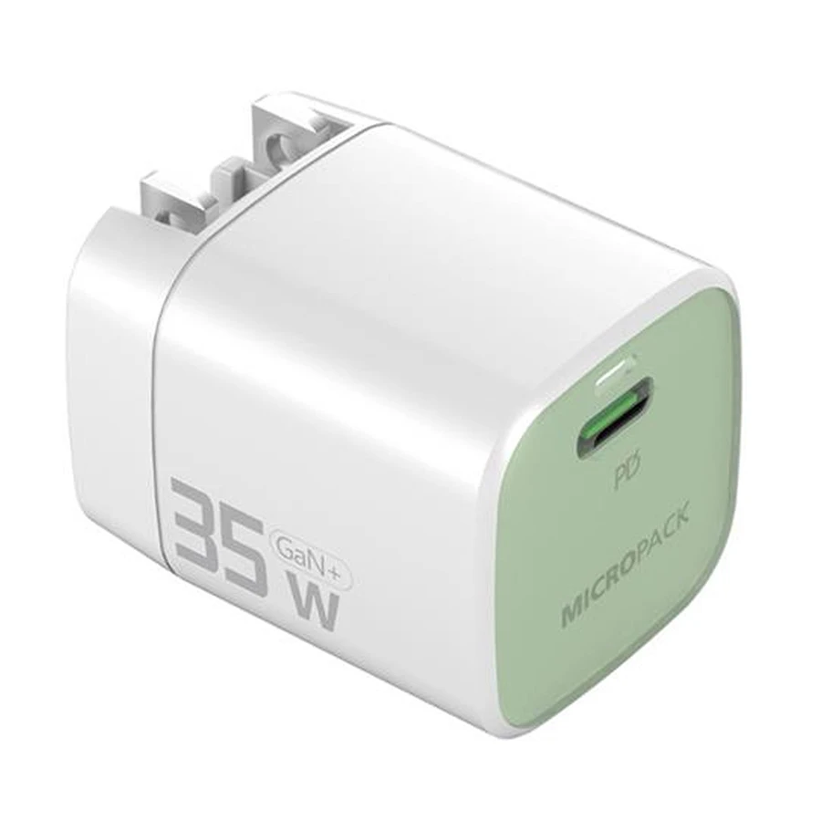 Micropack MWC-135 35W USB-C Charger Green (US, EU & UK)