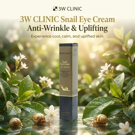 3W Clinic Anti-Wrinkle Snail Eye Cream 40ml (Korea)