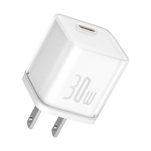 Baseus P10162501213-00 USB-C 20W GaN White Charger