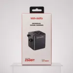 VEN-DENS High quality Travel Charger Fast charging Rated power 2500W EU/AU/UK/US 4 IN 1 Travel Adapter Fast Charger