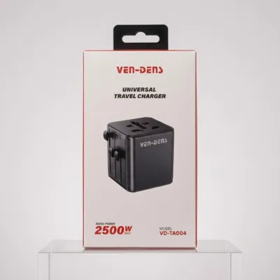VEN-DENS High quality Travel Charger Fast charging Rated power 2500W EU/AU/UK/US 4 IN 1 Travel Adapter Fast Charger