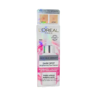 L'Oreal Glycolic-Bright Dark Spot Brightening Face Serum 30ml (Indonesia)