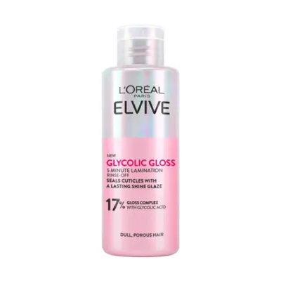 L'Oreal Elvive Glycolic Gloss 5 Minute Lamination Rinse Off 200ml (Italy)