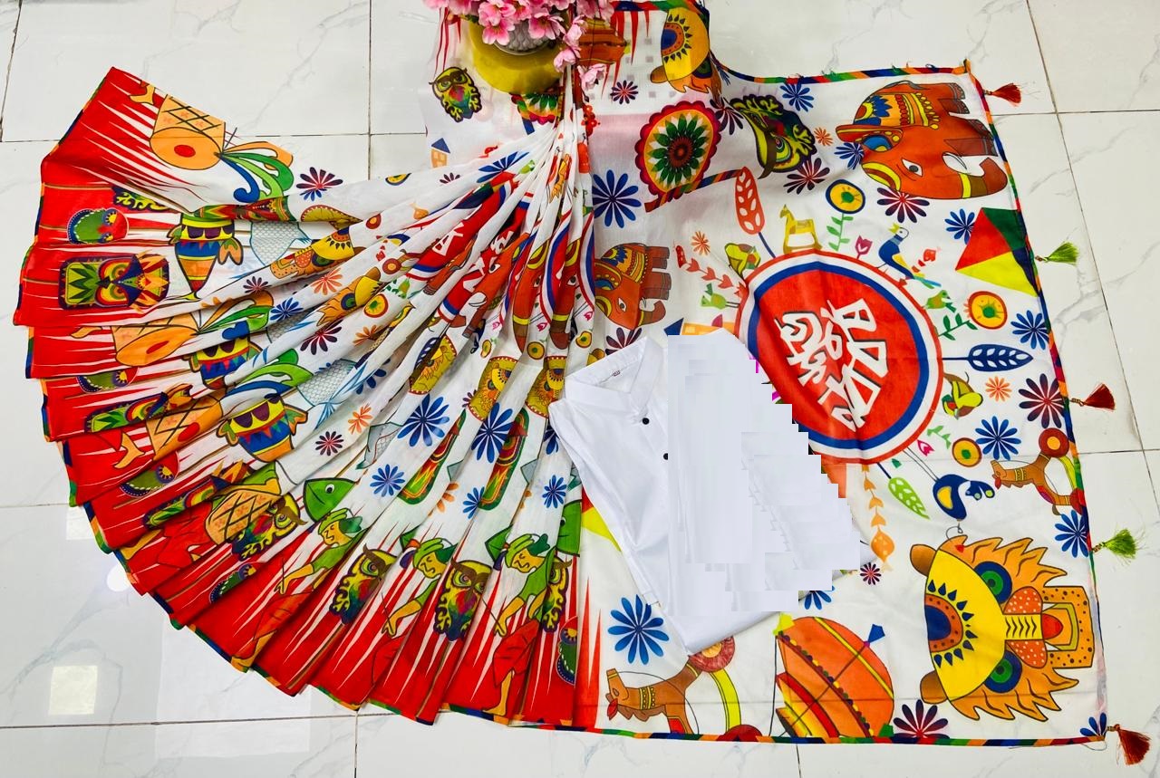 Chanduri Silk Saree Without Blouse Piece, 6 Colours