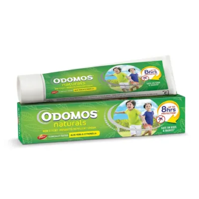 Odomos Naturals Non-Sticky Mosquito Repellent Cream  100g (India)
