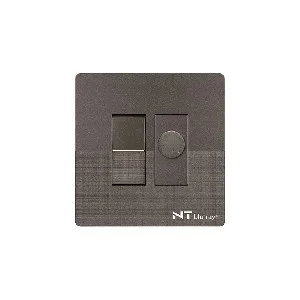 NT blu-ray Chrome Gray 400W Fan Dimmer With Switch
