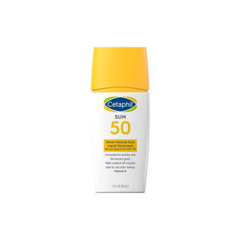 Cetaphil Sheer Mineral Face Liquid Sunscreen SPF50 50ml (USA)