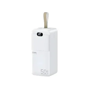 Remax RPP-117 Piloteer Series 50000mAh 27W Fast Charging Power Bank – White Color