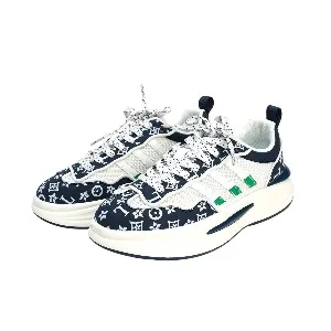 Blue Graphical designs all seasons sneaker for men