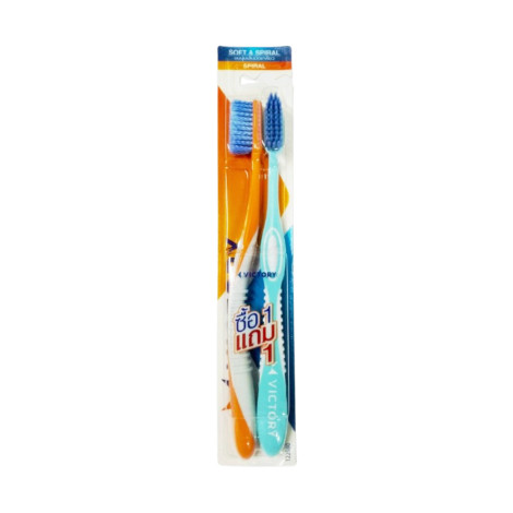 Victory Soft & Spiral Toothbrush Twin Pack (Thailand)