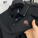Men's Sticker Logo Polo Shirt in PK Cotton, Sizes M to XXL