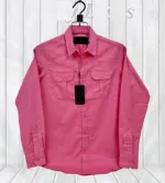 Men's Sakura Oxford Cotton Double Pocket Shirt, Slim Fit