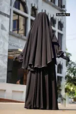 Samia Borka Full Set with Hijab and Niqab, Body 36 to 46