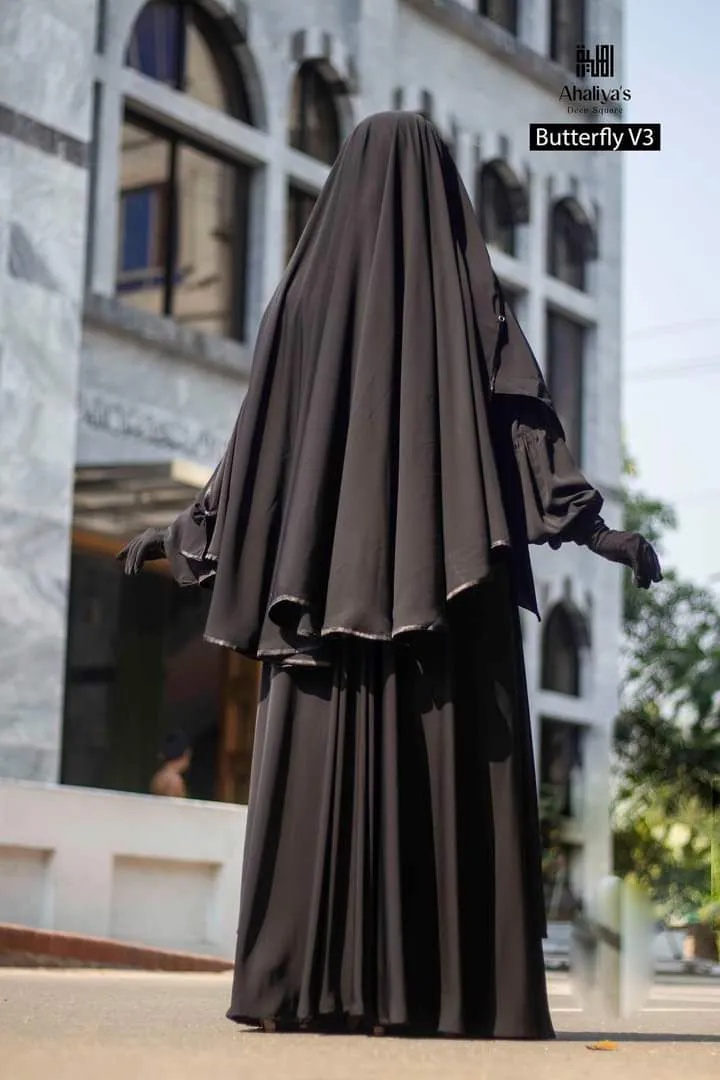 Samia Borka Full Set with Hijab and Niqab, Body 36 to 46