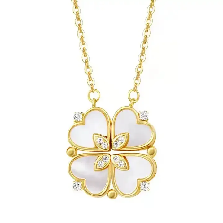 Love Heart Magnetic Pendant Chain Necklace