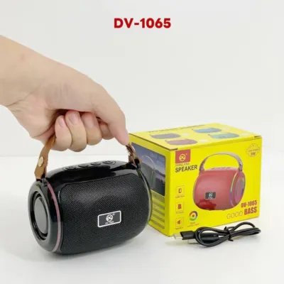 DV-1065 Portable Mini Drum Kit Outdoor Wireless Bluetooth Speaker with RGB Light