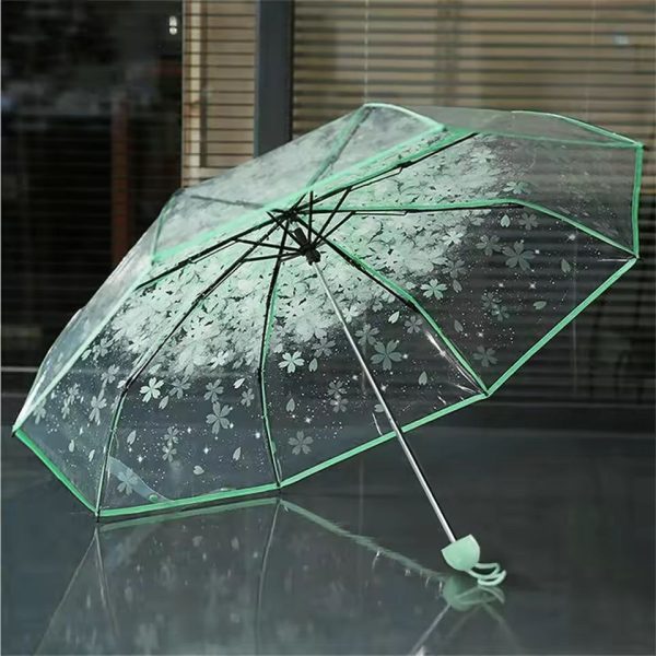 Transparent Flower Umbrella for Women