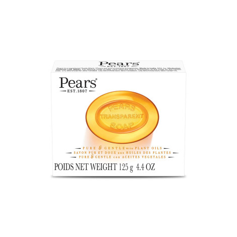 Pears Transparent Soap Pure and Gentle with Plant Oils 125g (India)