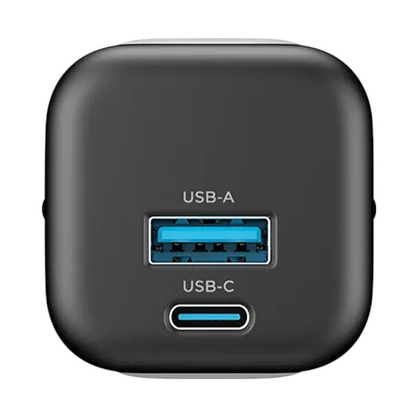 Havit UC220 GaN USB & USB-C 20W Black-Grey Travel Charger