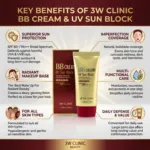 3W Clinic BB Cream UV Sun Block SPF 50+ PA+++ 50ml (Korea)