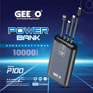 GEEOO P100 Fast Charging Power Bank