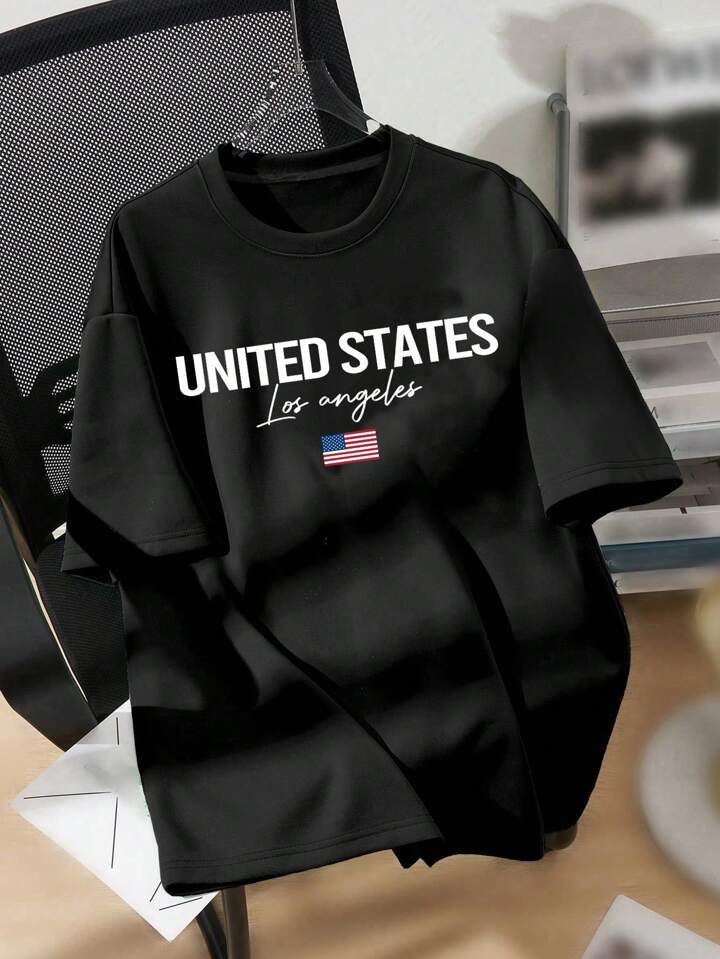 Men's and Women's Drop Shoulder Tee, 200-220 GSM Single Jersey Cotton