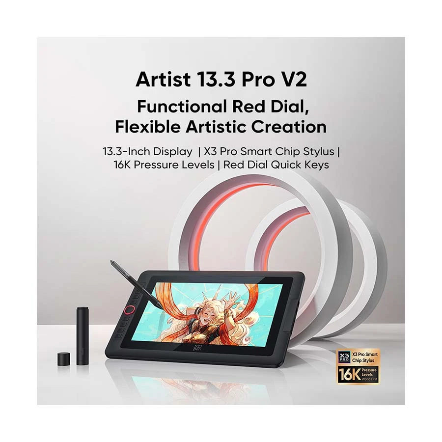 XP-Pen Artist Display 13.3 Pro V2 Fully-Laminated Pen Display