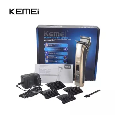 KEMEI KM-5017 Rechargeable Hair Clipper & Beard Trimmer For Men