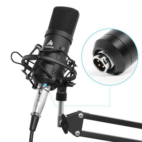 MAONO AU-A03 Condenser Microphone Professional Podcast Studio Microphone Audio 3.5mm Computer Mic For Live Streaming