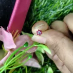 Traditional Gold SevenStone Mossanite  Nose Pin -7 Mm (With gift box)
