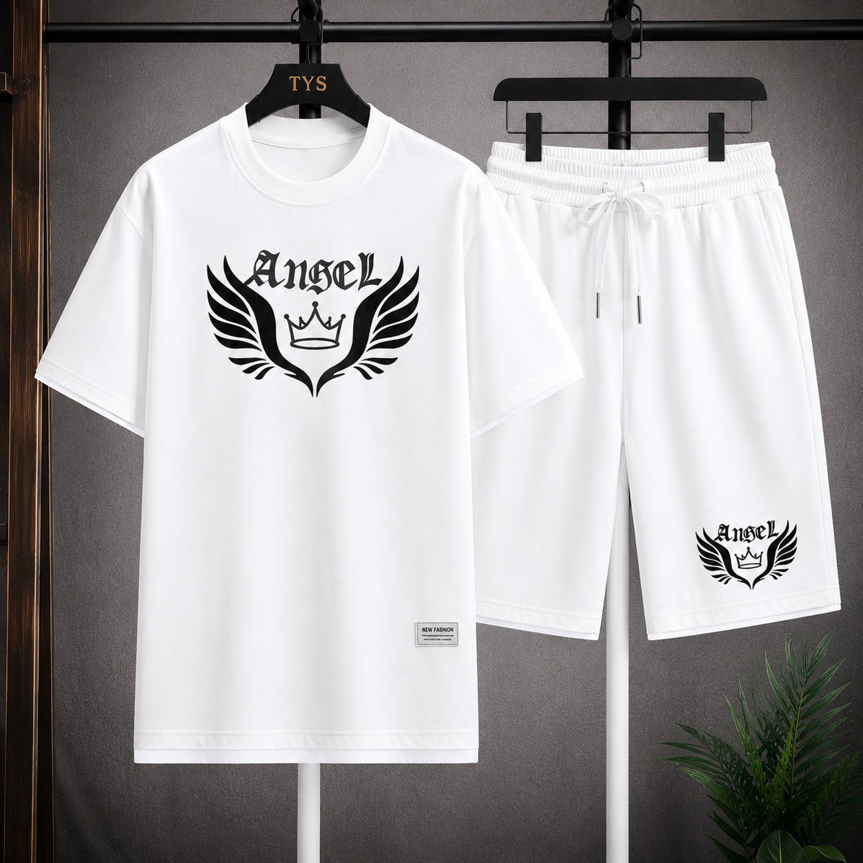 Men's Mesh T-Shirt and Shorts Two-Piece Set, 160 GSM, Sizes M to XL