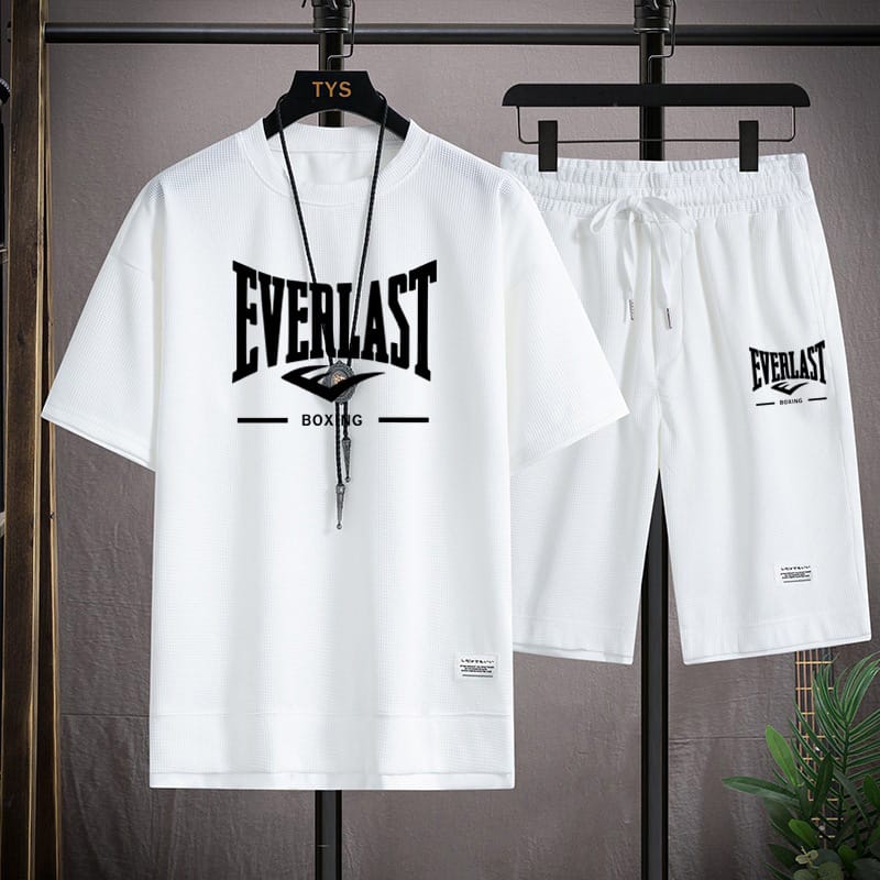 Men's Mesh T-Shirt and Shorts Two-Piece Set, 170 GSM, Sizes M to XL