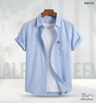 Men's Pure Remi Cotton Half Sleeve Shirt, Sizes M, L and XXL