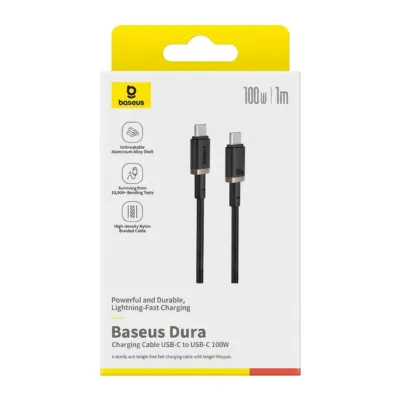 Baseus Dura USB-C to USB-C 100W Charging Cable (1m)