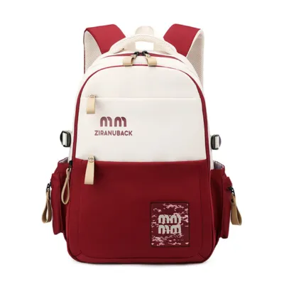 Simple Casual Backpacks (Red)