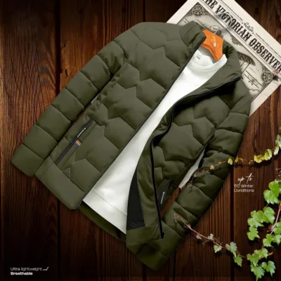 Men's Padding Jacket, Micro Fabric, Taffeta Lining, 6 Colours