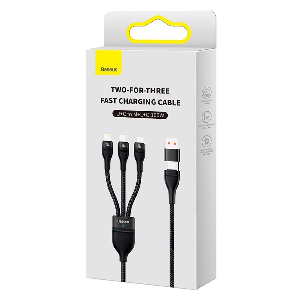 Baseus Two-for-Three Fast Charging Cable 100W