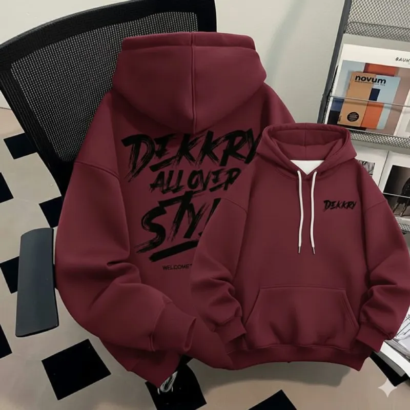 Men's Cotton Winter Hoodie, 300 GSM, Full Sleeve, 6 Colours
