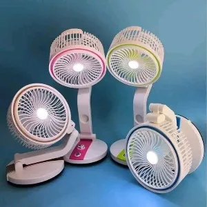 Lr folding fan with light