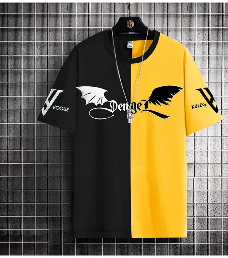 Men's Drop Shoulder T-Shirt in Cotton Mix Mesh, 190+ GSM