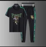Men's Mesh Fabric T-Shirt and Full Pant Set, 5 Colours