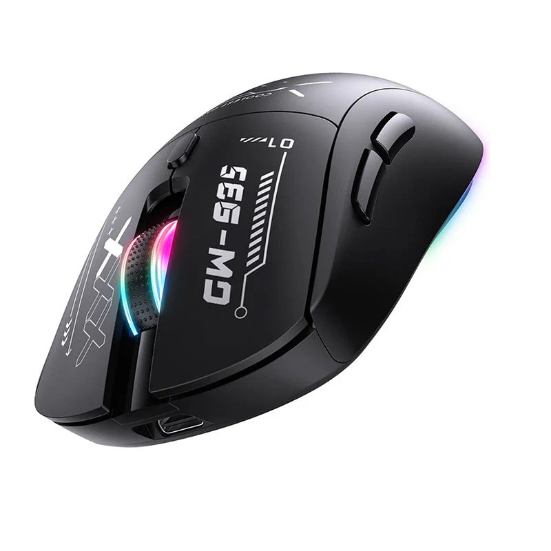 Onikuma CW935 RGB Tri-Mode Wireless Black Gaming Mouse