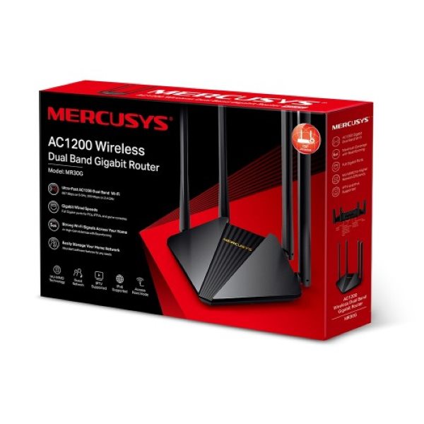 Mercusys MR30G AC1200 MU-MIMO Gigabit Wireless Dual Band Router