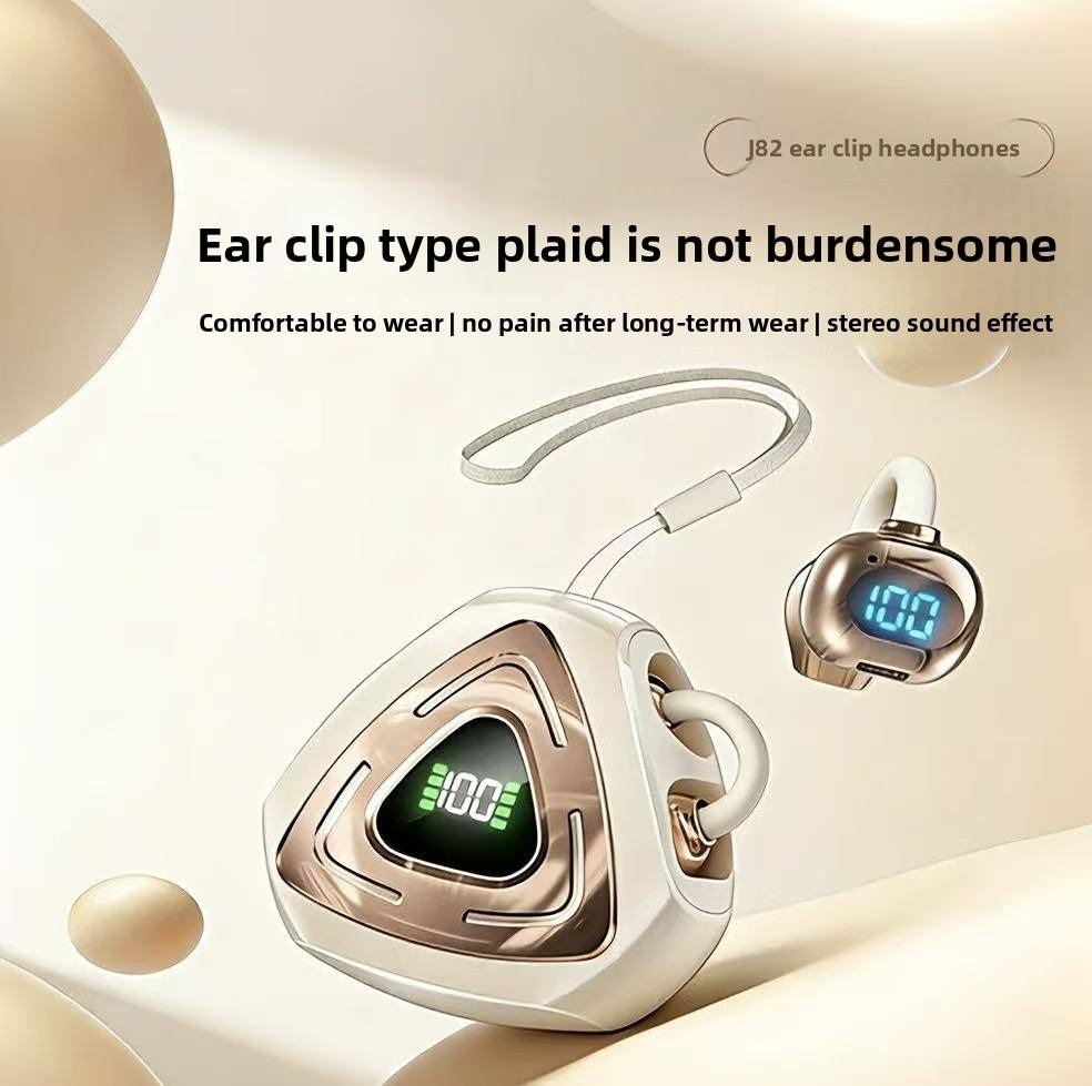 J82 TWS Wireless Touch Control Over-Ear Headphones with LED Digital Display IPX-4 Waterproof Rating for Gaming with Low Latency