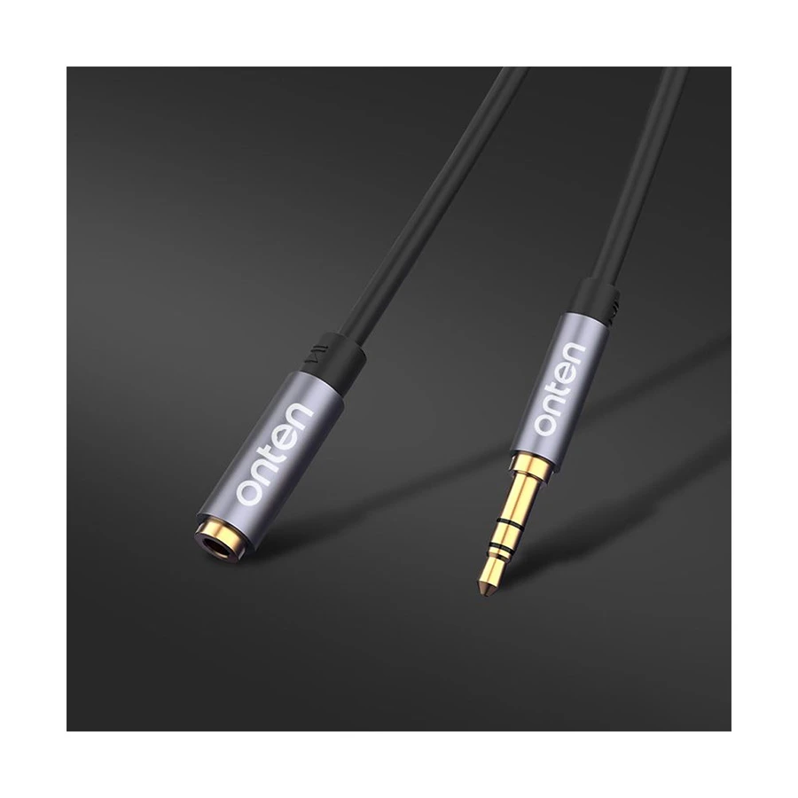 Onten OTN-A102 3.5mm Male to Female, 2 Meter, Black Audio Cable