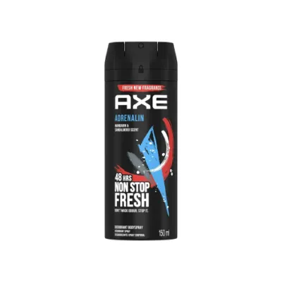 Axe Adrenalin 48H Non Stop Fresh Deodorant Body Spray 150ml (South Africa)