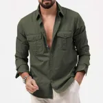 Full sleeves double pocket Shirt