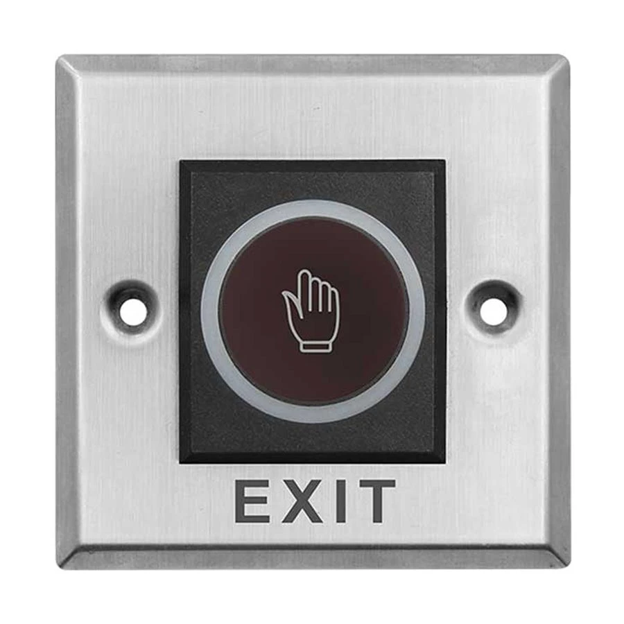 NexaKey K2 Touchless Exit Button, DC 12V, Black & Silver