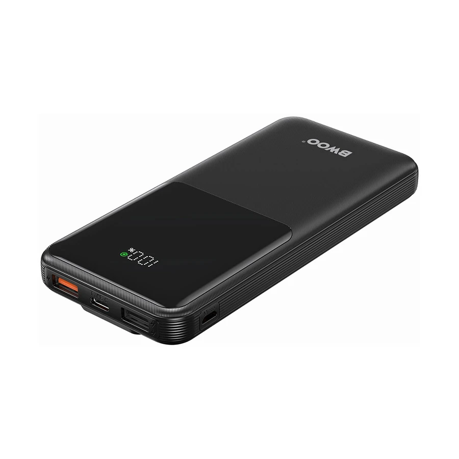 Bwoo BO-P60 10000mAh 22.5W Power Bank with Digital Display Black